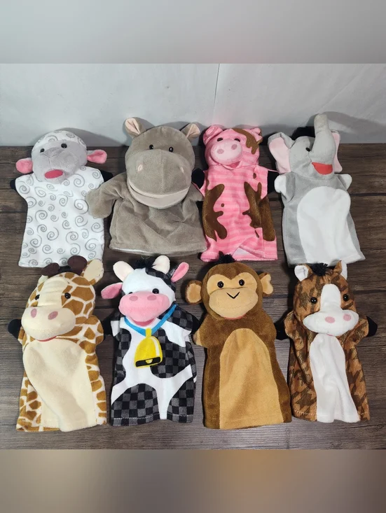 Melissa And Doug Lot Of 18 Hand Puppets (Animals/People) - Picture 9 of 14